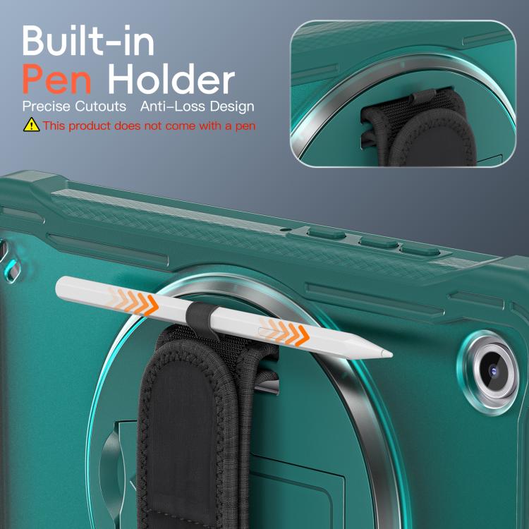 For Samsung Galaxy Tab A11 Heavy Duty Hybrid Tablet Case with Hand Grip & Strap