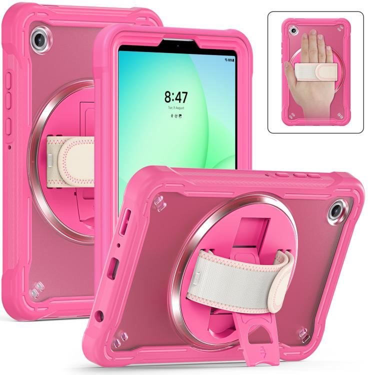 For Samsung Galaxy Tab A11 Heavy Duty Hybrid Tablet Case with Hand Grip & Strap