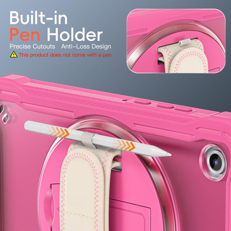 For Samsung Galaxy Tab A11 Heavy Duty Hybrid Tablet Case with Hand Grip & Strap