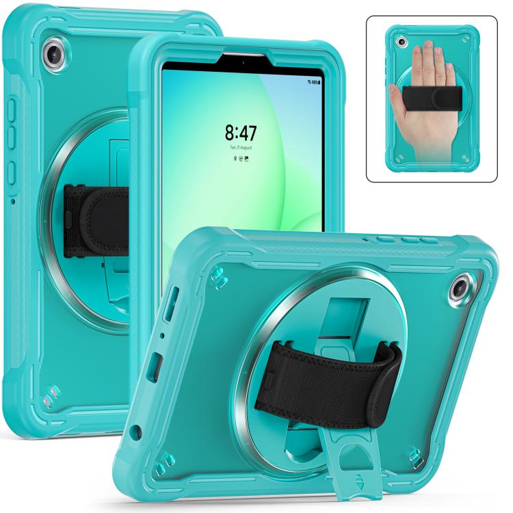 For Samsung Galaxy Tab A11 Heavy Duty Hybrid Tablet Case with Hand Grip & Strap