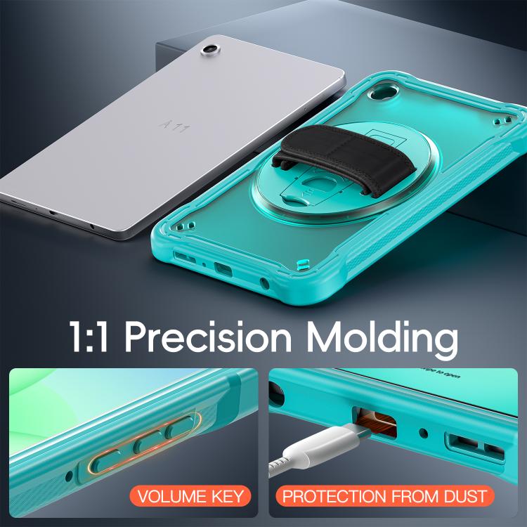 For Samsung Galaxy Tab A11 Heavy Duty Hybrid Tablet Case with Hand Grip & Strap