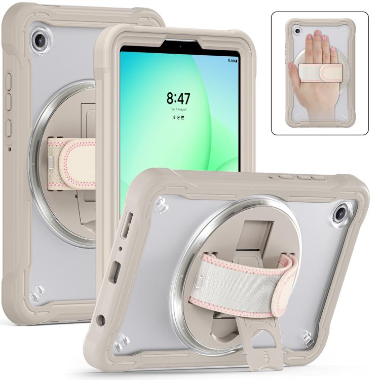 For Samsung Galaxy Tab A11 Heavy Duty Hybrid Tablet Case with Hand Grip & Strap
