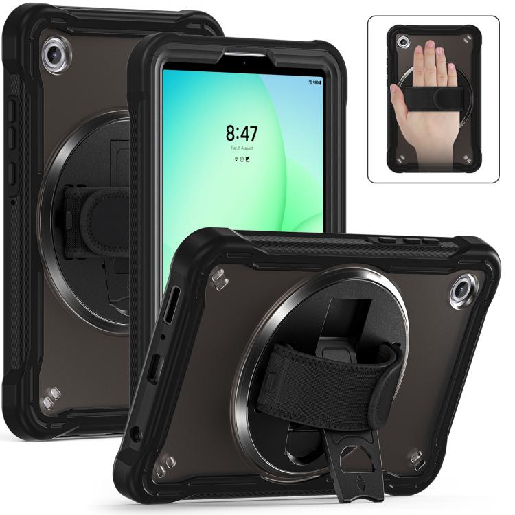 For Samsung Galaxy Tab A11 Heavy Duty Hybrid Tablet Case with Hand Grip & Strap
