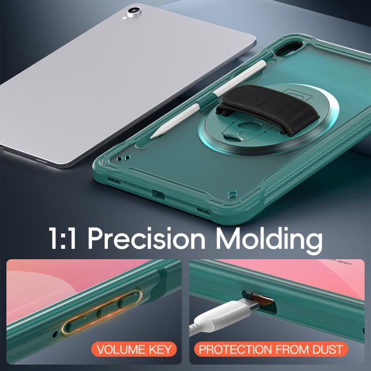 For Samsung Galaxy Tab S11 Heavy Duty Hybrid Tablet Case with Hand Grip & Strap