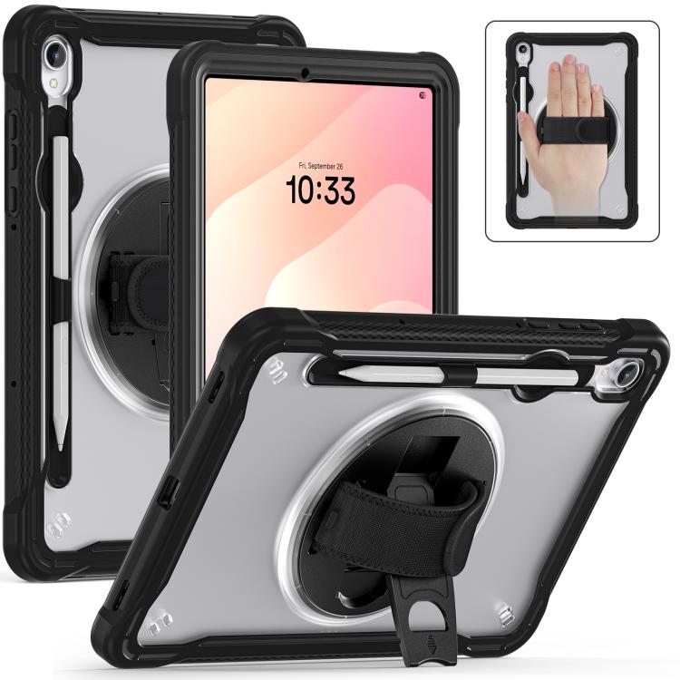 For Samsung Galaxy Tab S11 Heavy Duty Hybrid Tablet Case with Hand Grip & Strap