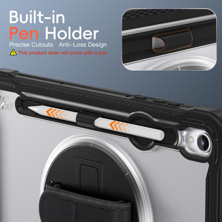 For Samsung Galaxy Tab S11 Heavy Duty Hybrid Tablet Case with Hand Grip & Strap