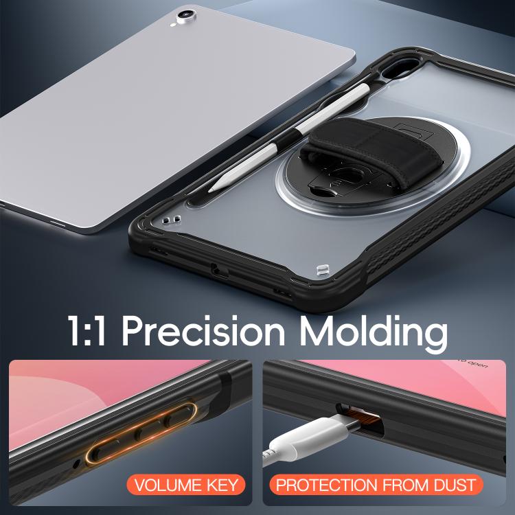 For Samsung Galaxy Tab S11 Heavy Duty Hybrid Tablet Case with Hand Grip & Strap