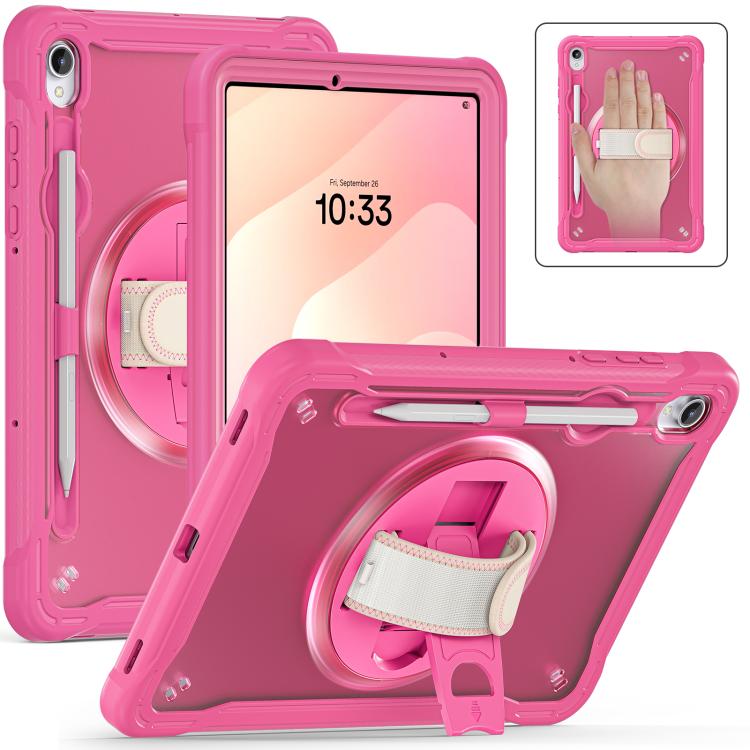 For Samsung Galaxy Tab S11 Heavy Duty Hybrid Tablet Case with Hand Grip & Strap