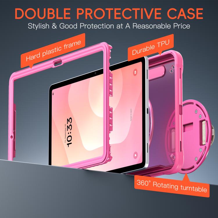 For Samsung Galaxy Tab S11 Heavy Duty Hybrid Tablet Case with Hand Grip & Strap