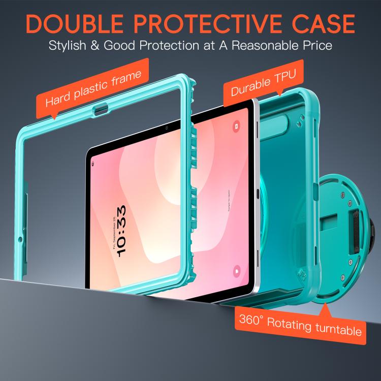 For Samsung Galaxy Tab S11 Heavy Duty Hybrid Tablet Case with Hand Grip & Strap