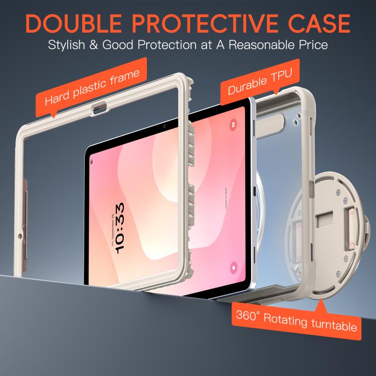 For Samsung Galaxy Tab S11 Heavy Duty Hybrid Tablet Case with Hand Grip & Strap