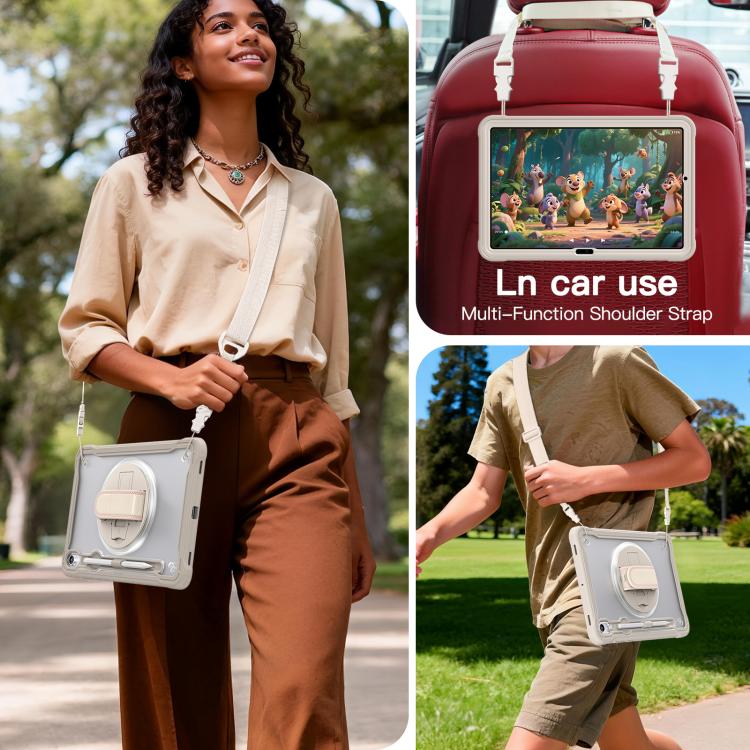 For Samsung Galaxy Tab S11 Heavy Duty Hybrid Tablet Case with Hand Grip & Strap