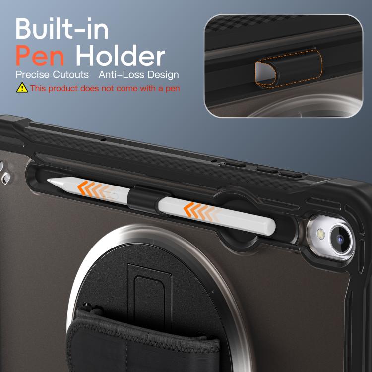 For Samsung Galaxy Tab S11 Heavy Duty Hybrid Tablet Case with Hand Grip & Strap