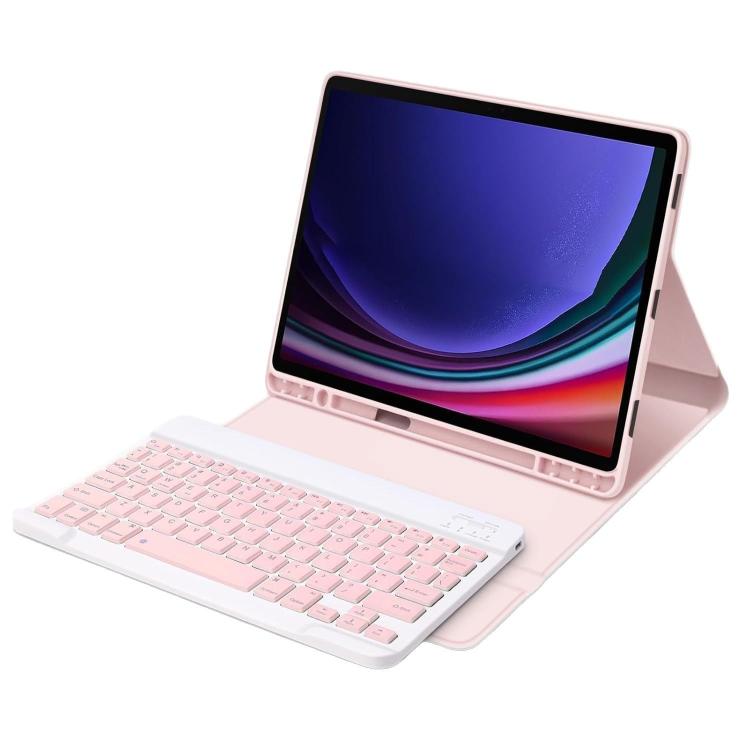For Samsung Galaxy Tab S9 / S9 FE Detachable Square Cap Magnetic Bluetooth Keyboard Protective Case