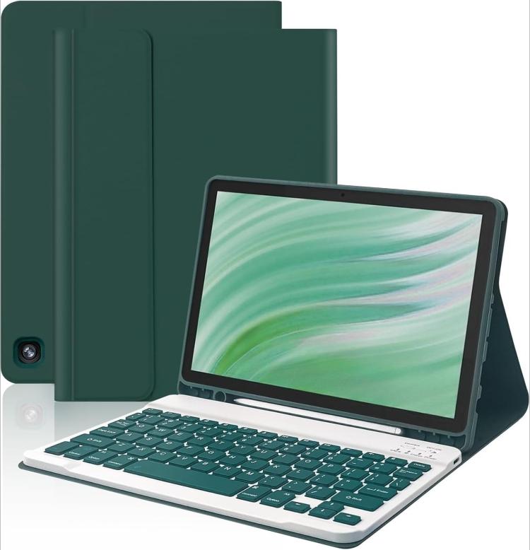 For Amazon Fire HD 10 2021 Detachable Square Cap Magnetic Bluetooth Keyboard Protective Case