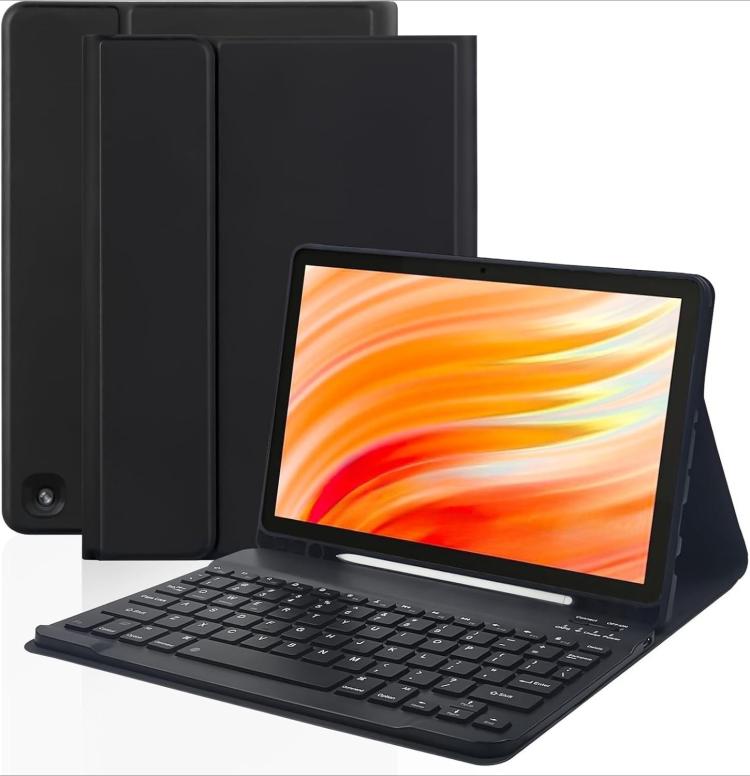 For Amazon Fire HD 10 2021 Detachable Square Cap Magnetic Bluetooth Keyboard Protective Case