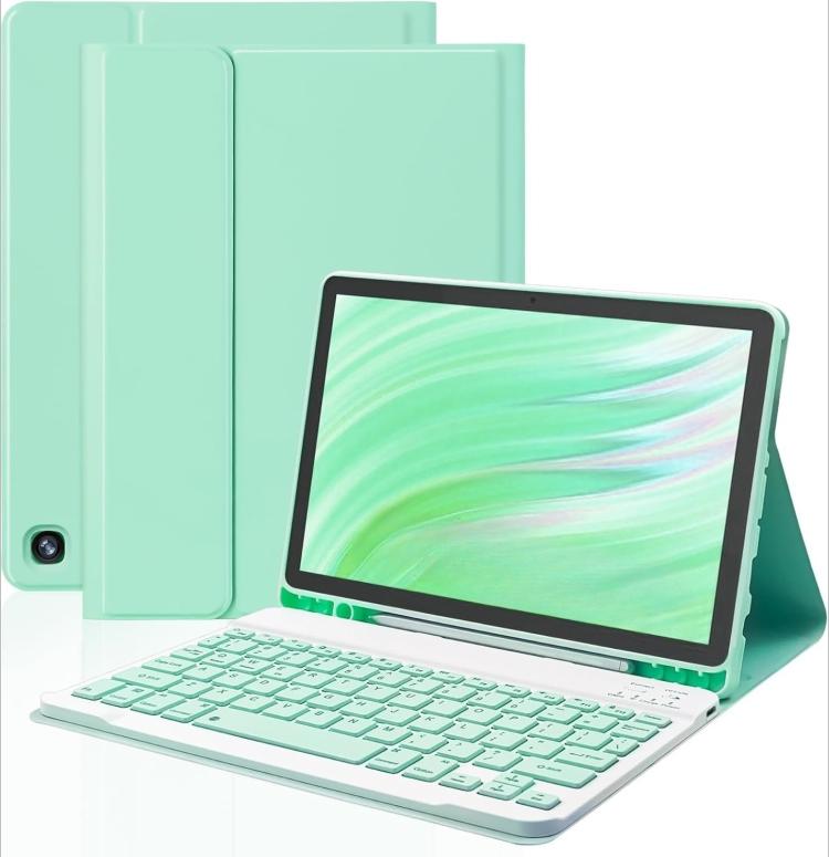 For Amazon Fire HD 10 2021 Detachable Square Cap Magnetic Bluetooth Keyboard Protective Case