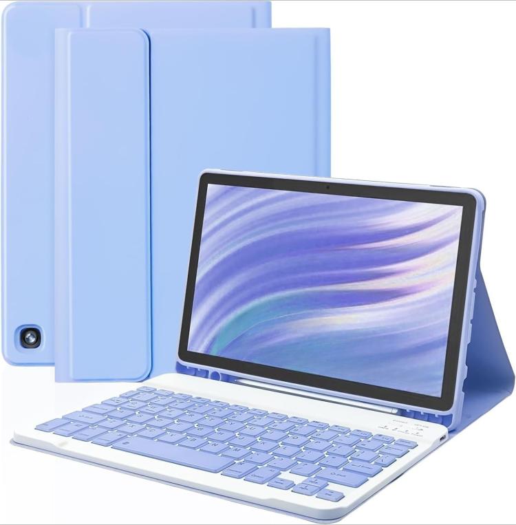For Amazon Fire HD 10 2021 Detachable Square Cap Magnetic Bluetooth Keyboard Protective Case