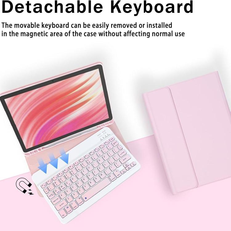 For Amazon Fire HD 10 2021 Detachable Square Cap Magnetic Bluetooth Keyboard Protective Case