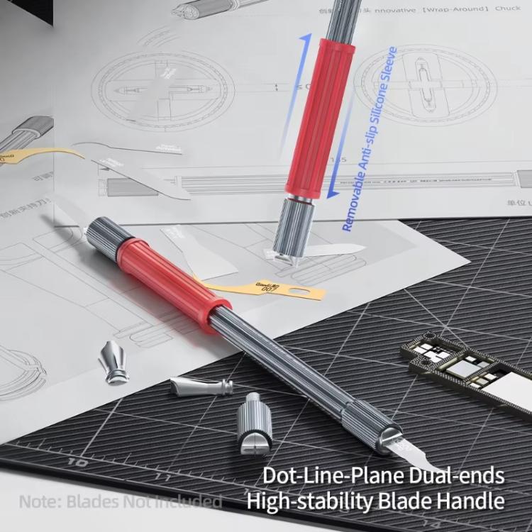 Qianli Dot Line Flatness Non-Slip Wear-Resistant Double-Ended Extra Stable Knife Handle