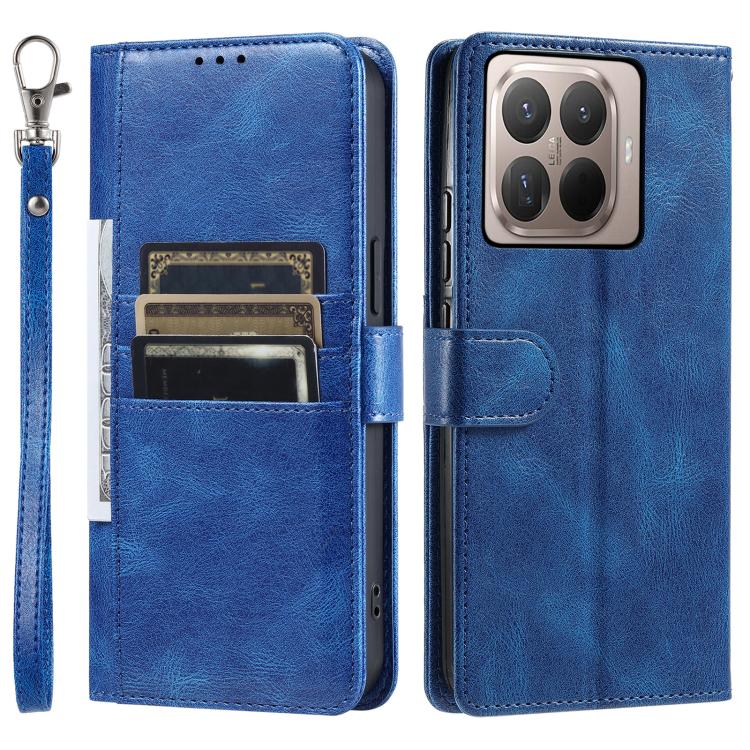 For Xiaomi 15T Pro Simple 6-Card Wallet Leather Phone Case