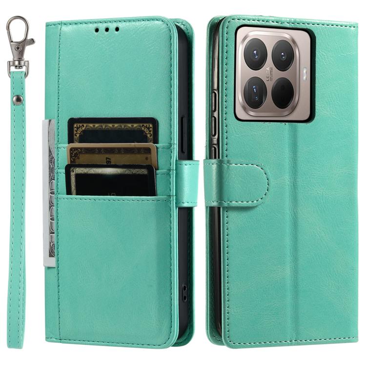 For Xiaomi 15T Pro Simple 6-Card Wallet Leather Phone Case