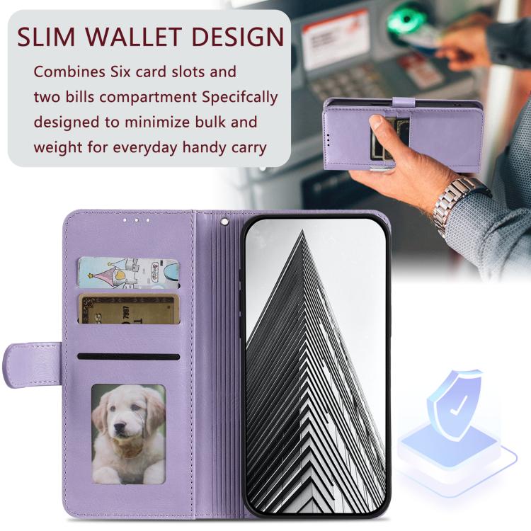 For Xiaomi 15T Pro Simple 6-Card Wallet Leather Phone Case