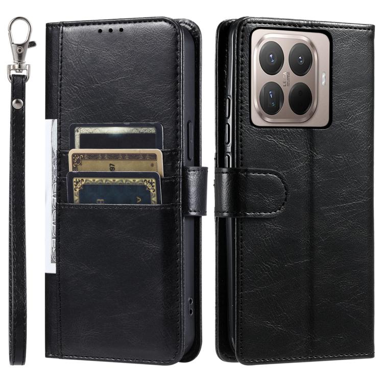 For Xiaomi 15T Pro Simple 6-Card Wallet Leather Phone Case