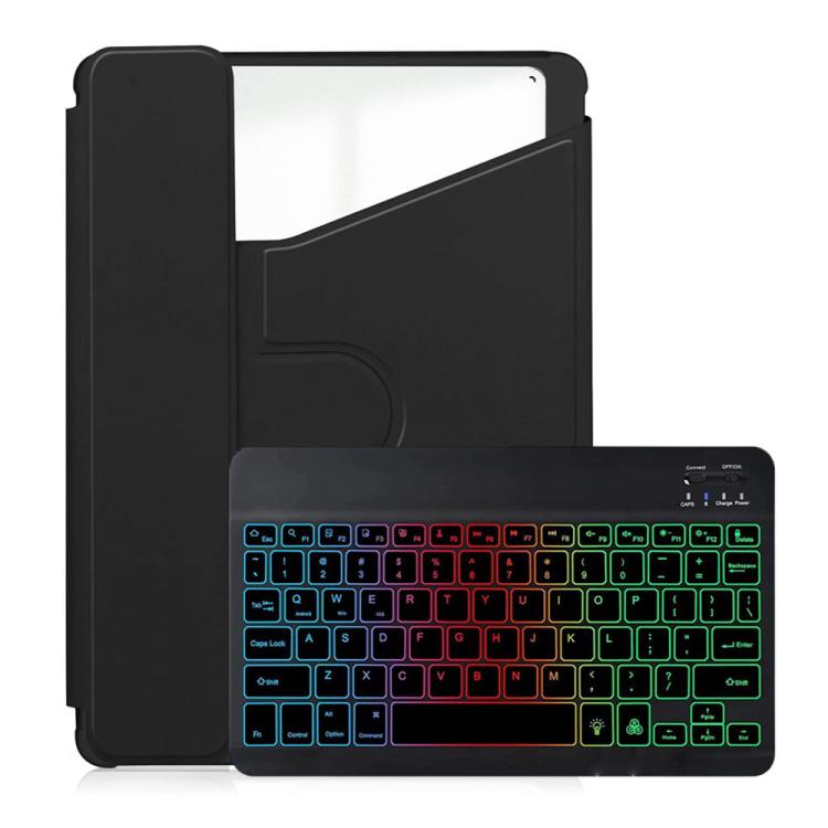 For Xiaomi Redmi Pad Pro 12.1 Backlight Rotatable Acrylic Bluetooth Keyboard Leather Case with Pen Slot