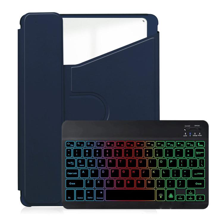 For Xiaomi Redmi Pad Pro 12.1 Backlight Rotatable Acrylic Bluetooth Keyboard Leather Case with Pen Slot