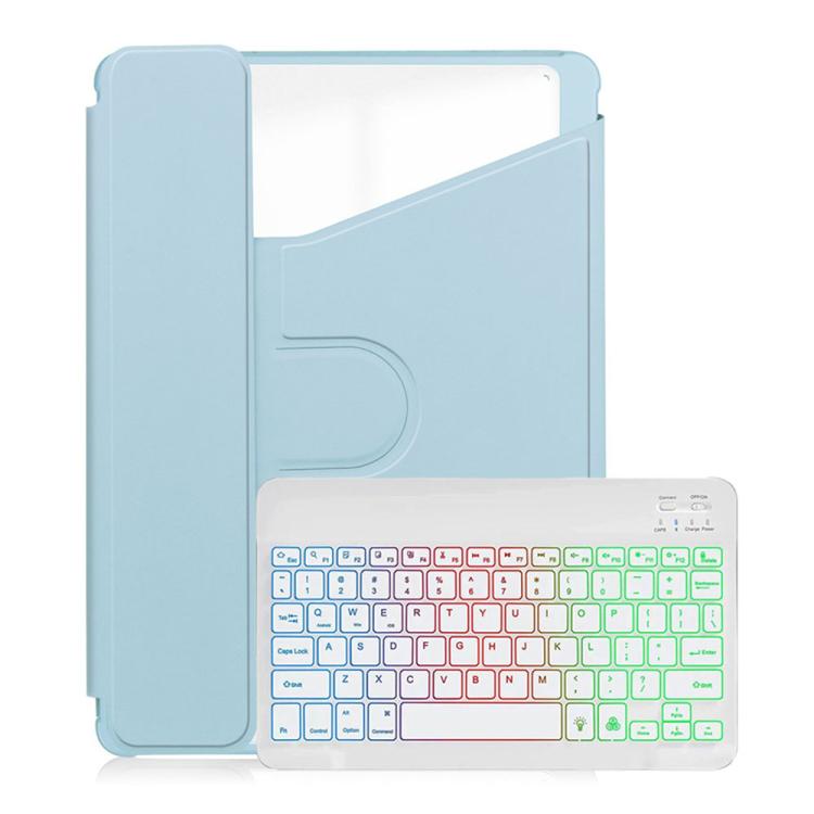 For Xiaomi Redmi Pad Pro 12.1 Backlight Rotatable Acrylic Bluetooth Keyboard Leather Case with Pen Slot