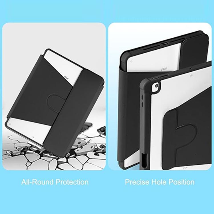 For Xiaomi Redmi Pad Pro 12.1 Backlight Rotatable Acrylic Bluetooth Keyboard Leather Case with Pen Slot