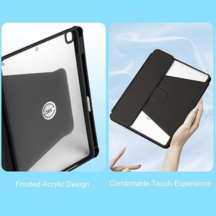 For Xiaomi Redmi Pad Pro 12.1 Backlight Rotatable Acrylic Bluetooth Keyboard Leather Case with Pen Slot