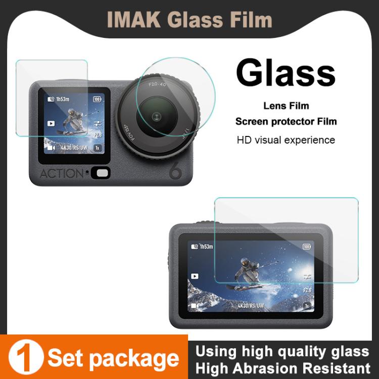For DJI Osmo Action 6 imak Tempered Glass Film with Camera Lens Film