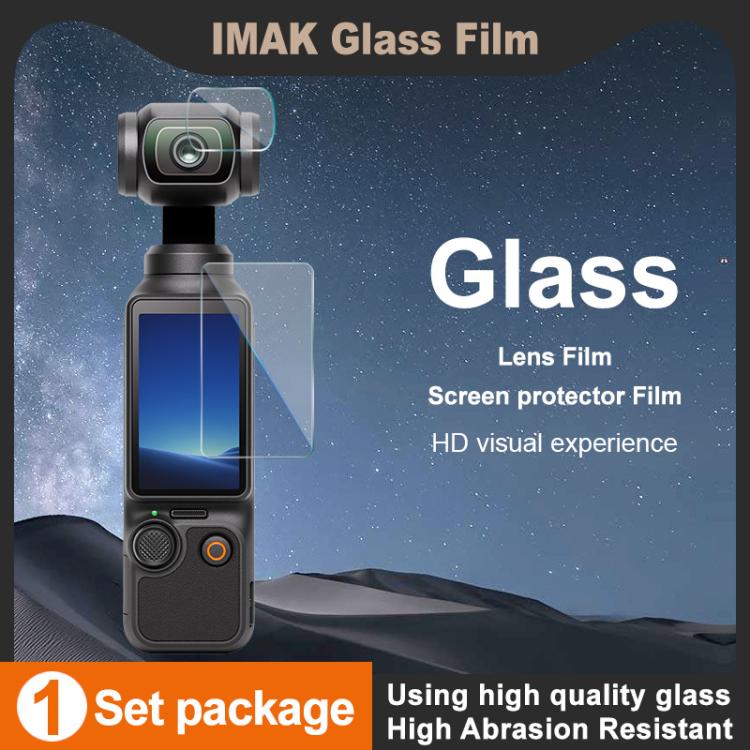 For DJI Osmo Pocket 4 imak Tempered Glass Film with Camera Lens Film