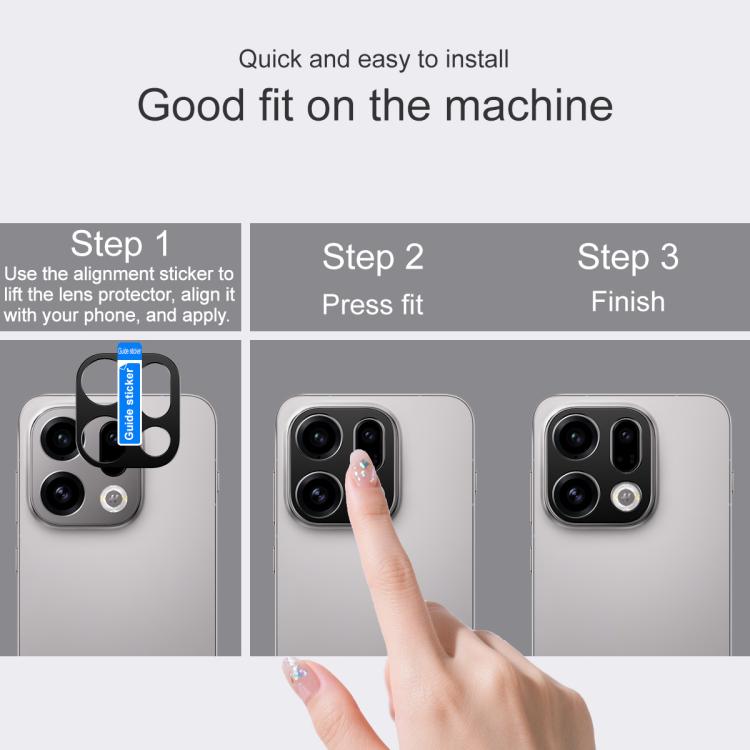 For OPPO Find X9 IMAK Metal Camera Lens Protector Cover
