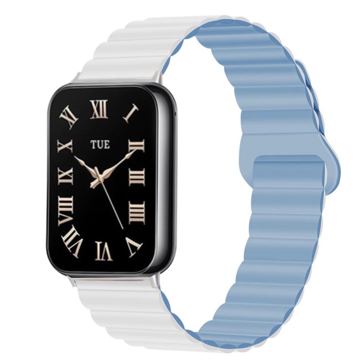 For Xiaomi Band 10 Pro / Redmi Watch 6 / 5 Two Color Reverse Buckle Magnetic Silicone Watch Band
