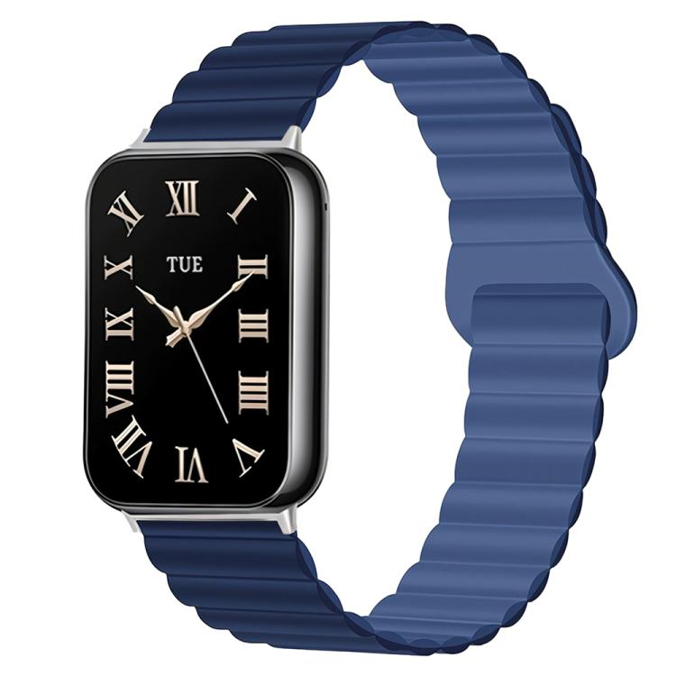 For Xiaomi Band 10 Pro / Redmi Watch 6 / 5 Two Color Reverse Buckle Magnetic Silicone Watch Band
