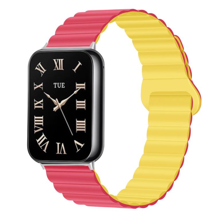 For Xiaomi Band 10 Pro / Redmi Watch 6 / 5 Two Color Reverse Buckle Magnetic Silicone Watch Band