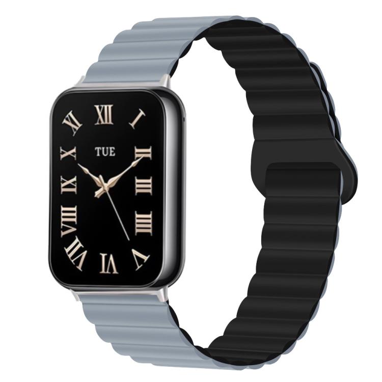 For Xiaomi Band 10 Pro / Redmi Watch 6 / 5 Two Color Reverse Buckle Magnetic Silicone Watch Band