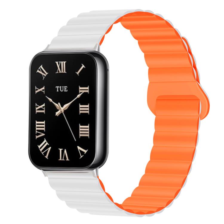 For Xiaomi Band 10 Pro / Redmi Watch 6 / 5 Two Color Reverse Buckle Magnetic Silicone Watch Band