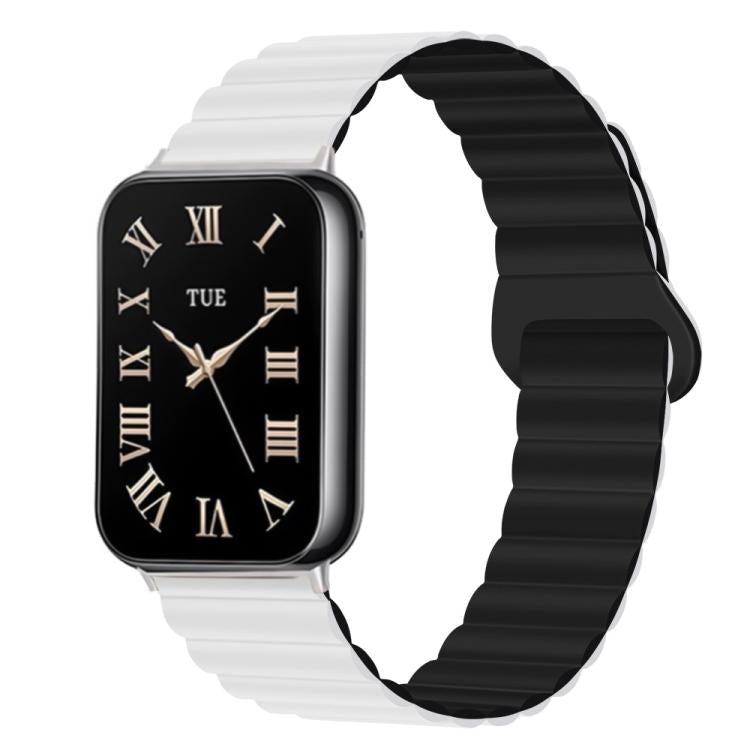 For Xiaomi Band 10 Pro / Redmi Watch 6 / 5 Two Color Reverse Buckle Magnetic Silicone Watch Band