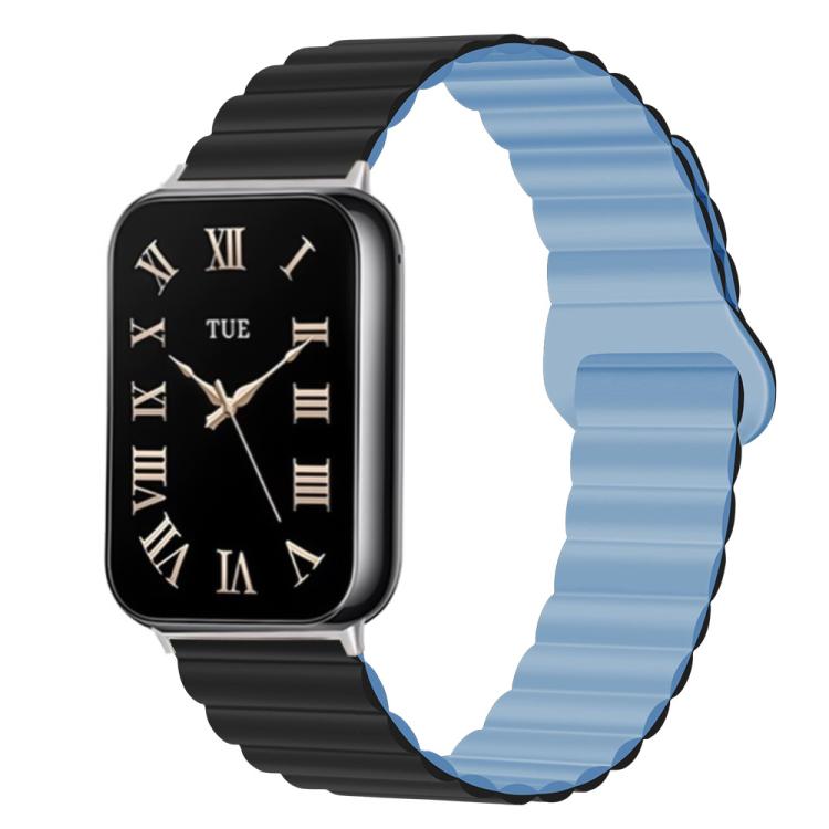 For Xiaomi Band 10 Pro / Redmi Watch 6 / 5 Two Color Reverse Buckle Magnetic Silicone Watch Band