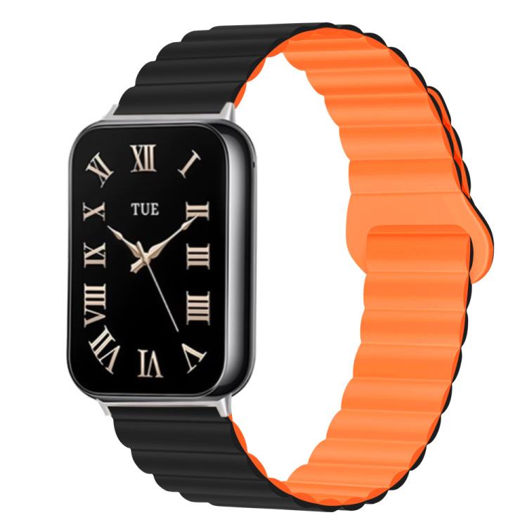 For Xiaomi Band 10 Pro / Redmi Watch 6 / 5 Two Color Reverse Buckle Magnetic Silicone Watch Band