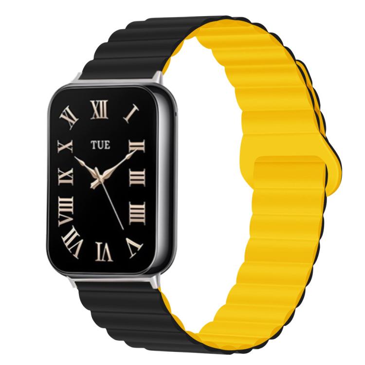 For Xiaomi Band 10 Pro / Redmi Watch 6 / 5 Two Color Reverse Buckle Magnetic Silicone Watch Band