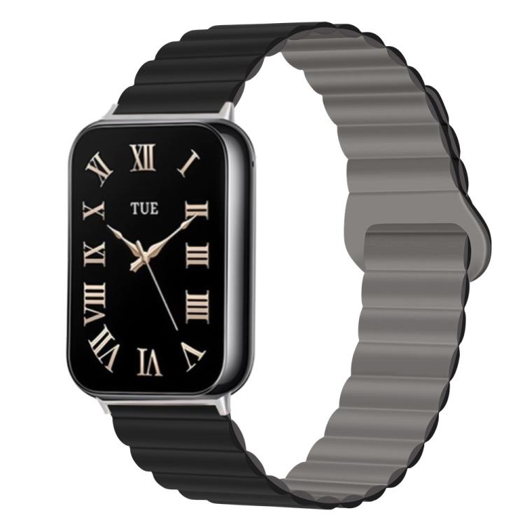 For Xiaomi Band 10 Pro / Redmi Watch 6 / 5 Two Color Reverse Buckle Magnetic Silicone Watch Band