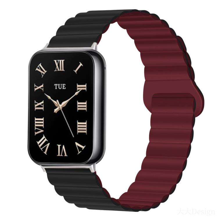 For Xiaomi Band 10 Pro / Redmi Watch 6 / 5 Two Color Reverse Buckle Magnetic Silicone Watch Band