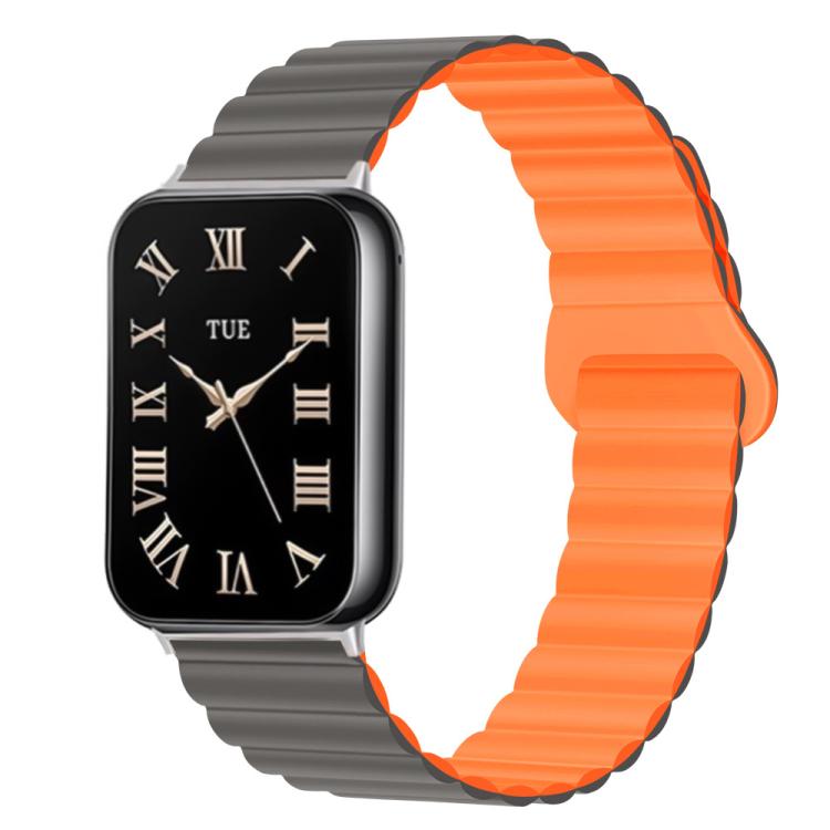 For Xiaomi Band 10 Pro / Redmi Watch 6 / 5 Two Color Reverse Buckle Magnetic Silicone Watch Band