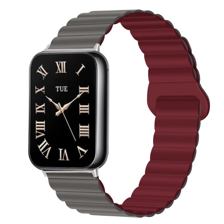 For Xiaomi Band 10 Pro / Redmi Watch 6 / 5 Two Color Reverse Buckle Magnetic Silicone Watch Band