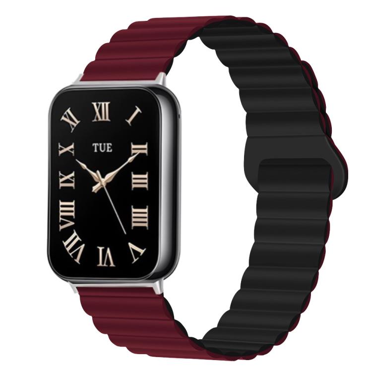 For Xiaomi Band 10 Pro / Redmi Watch 6 / 5 Two Color Reverse Buckle Magnetic Silicone Watch Band